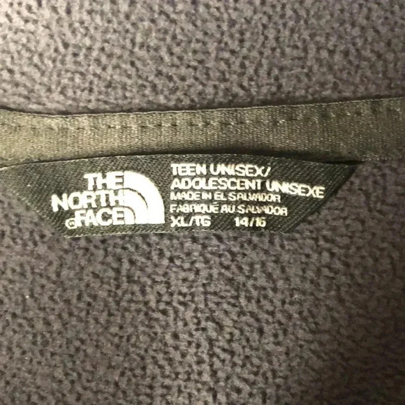 The North Face Teen Glacier Fleece Hooded Zip Front - Picture 7 of 11